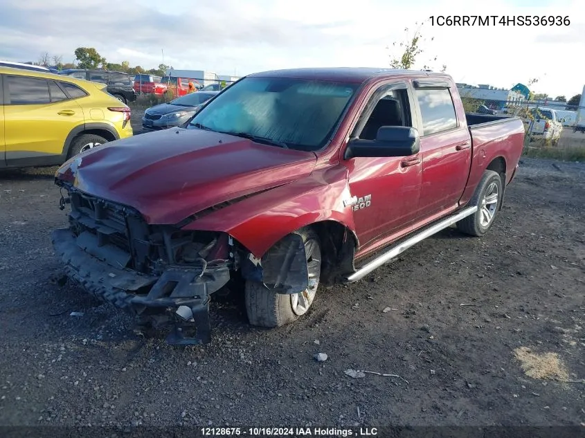 2017 Ram 1500 Sport VIN: 1C6RR7MT4HS536936 Lot: 12128675