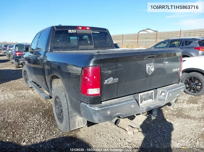 2017 Ram 1500 Slt VIN: 1C6RR7LT1HS863716 Lot: 12129330