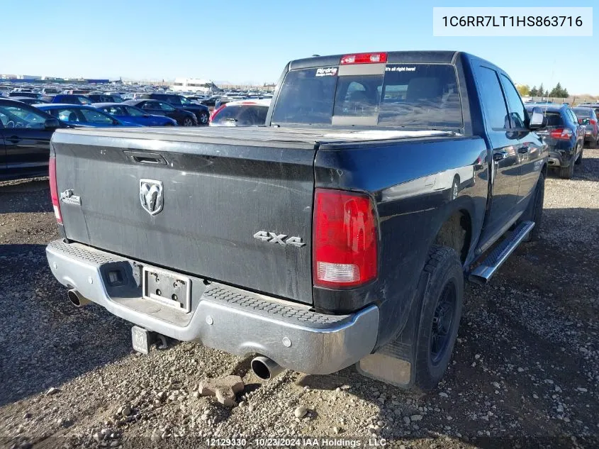 2017 Ram 1500 Slt VIN: 1C6RR7LT1HS863716 Lot: 12129330