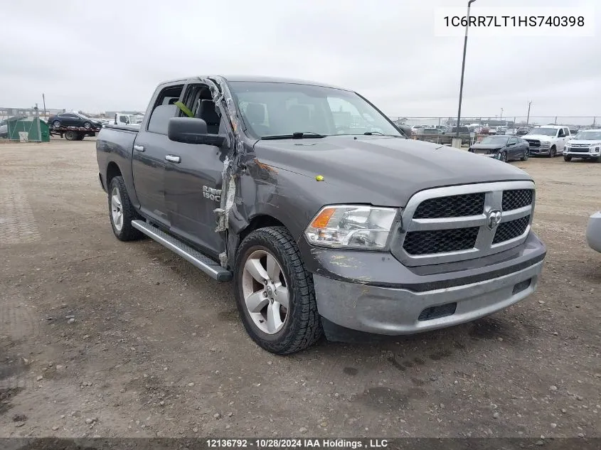 2017 Ram 1500 Slt VIN: 1C6RR7LT1HS740398 Lot: 12136792