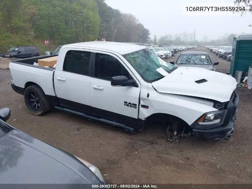 2017 Ram 1500 Rebel 4X4 5'7 Box VIN: 1C6RR7YT3HS559294 Lot: 39302727