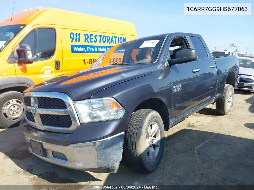 2017 Ram 1500 Slt Quad Cab 4X4 6'4 Box VIN: 1C6RR7GG9HS677063 Lot: 39564367