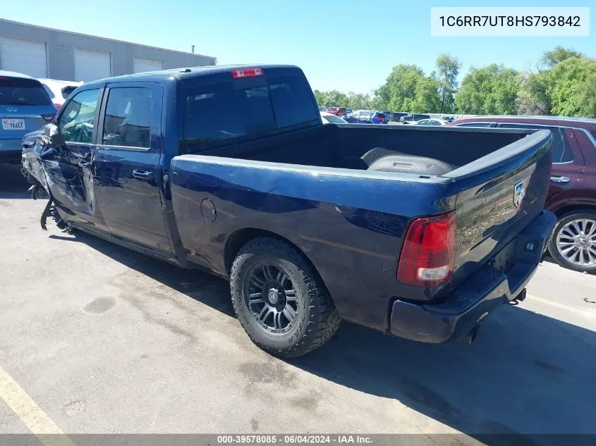 2017 Ram 1500 Sport VIN: 1C6RR7UT8HS793842 Lot: 39578085