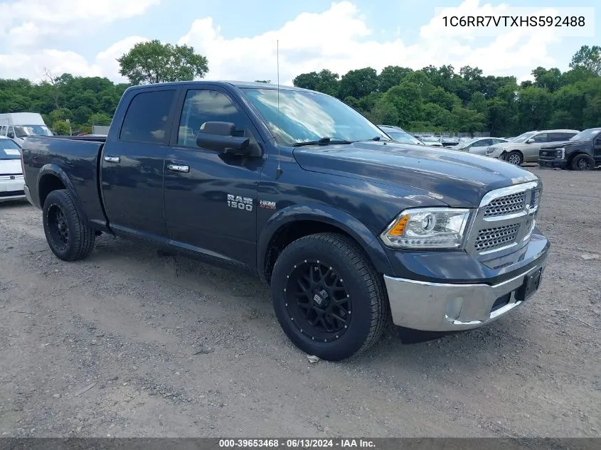 2017 Ram 1500 Laramie 4X4 6'4 Box VIN: 1C6RR7VTXHS592488 Lot: 39653468