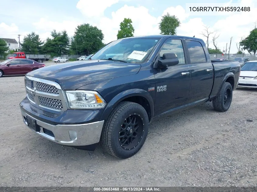 2017 Ram 1500 Laramie 4X4 6'4 Box VIN: 1C6RR7VTXHS592488 Lot: 39653468