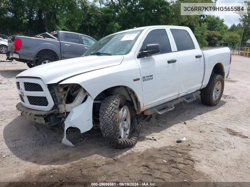 2017 Ram 1500 Express 4X4 5'7 Box VIN: 3C6RR7KT9HG565584 Lot: 39696561