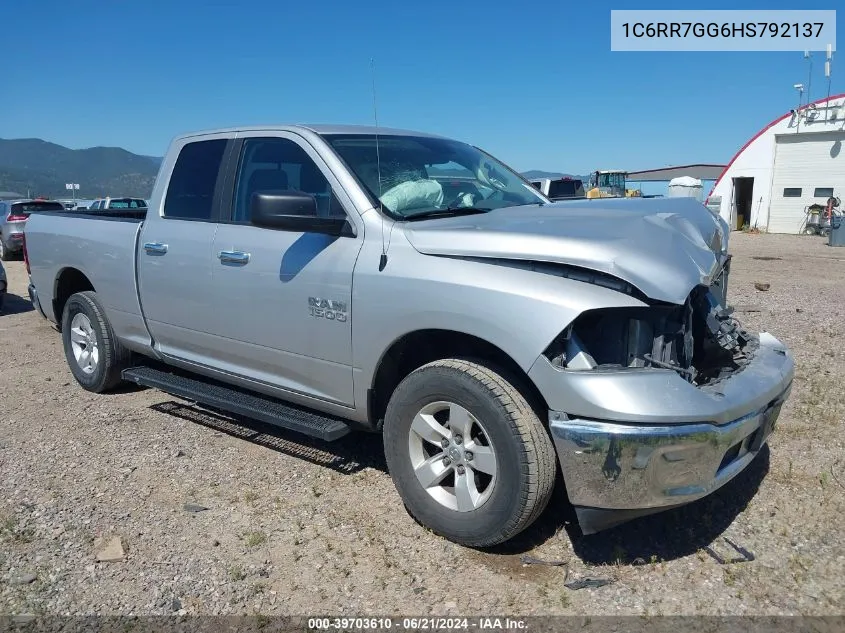 2017 Ram 1500 Slt VIN: 1C6RR7GG6HS792137 Lot: 39703610