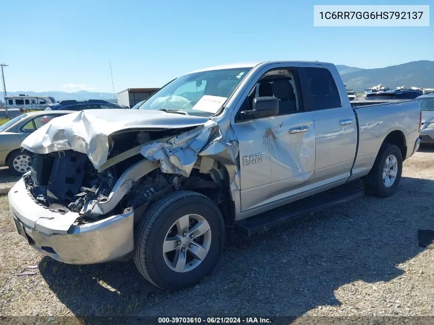 2017 Ram 1500 Slt VIN: 1C6RR7GG6HS792137 Lot: 39703610