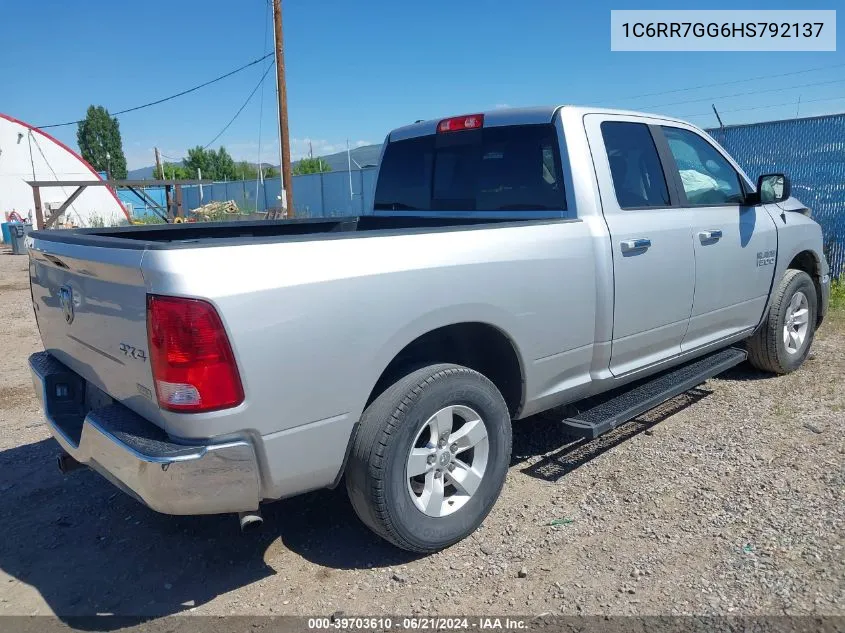 2017 Ram 1500 Slt VIN: 1C6RR7GG6HS792137 Lot: 39703610