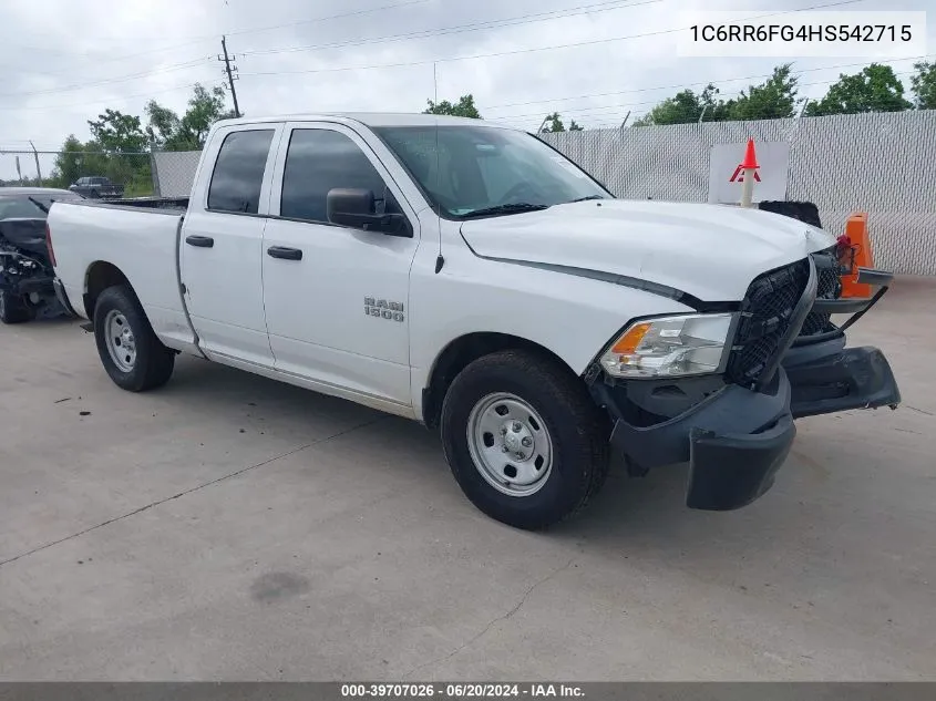 2017 Ram 1500 Tradesman Quad Cab 4X2 6'4 Box VIN: 1C6RR6FG4HS542715 Lot: 39707026