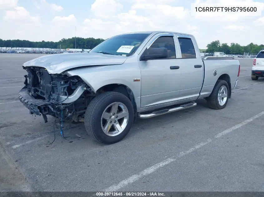 2017 Ram 1500 Express Quad Cab 4X4 6'4 Box VIN: 1C6RR7FT9HS795600 Lot: 39712645