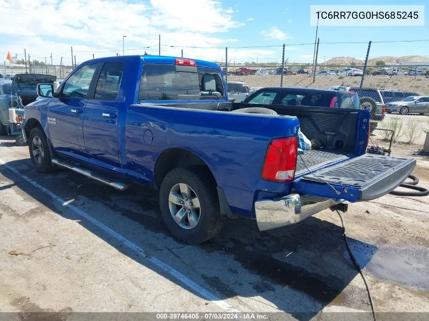 1C6RR7GG0HS685245 2017 Ram 1500 Slt Quad Cab 4X4 6'4 Box