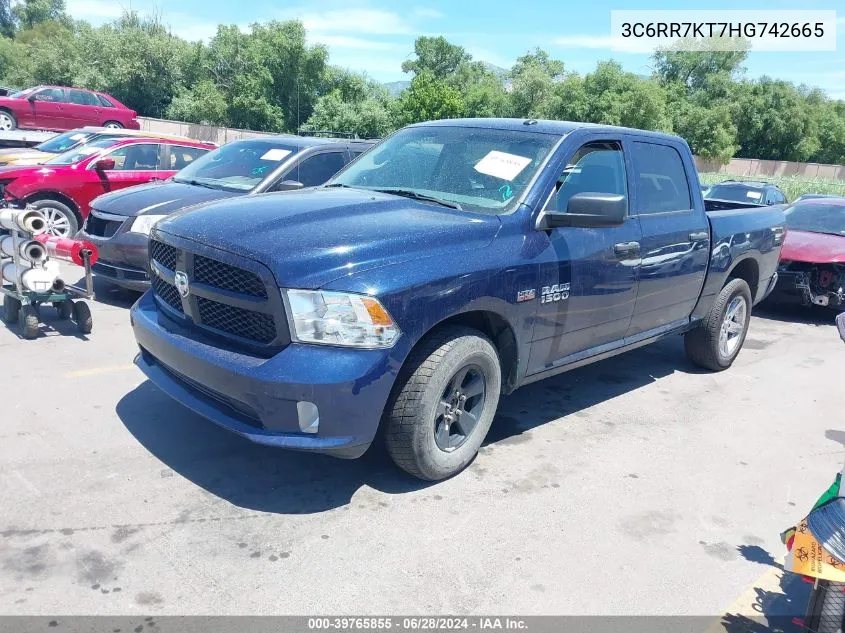 3C6RR7KT7HG742665 2017 Ram 1500 Express 4X4 5'7 Box