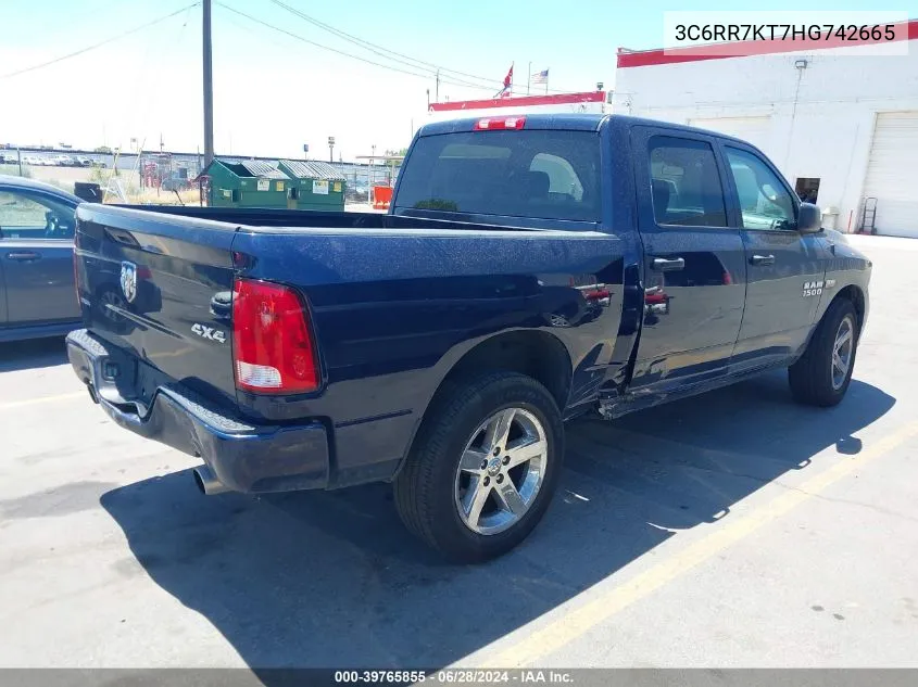 3C6RR7KT7HG742665 2017 Ram 1500 Express 4X4 5'7 Box