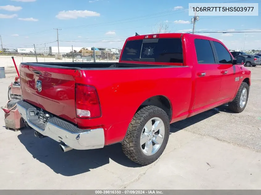 2017 Ram 1500 Lone Star 4X4 6'4 Box VIN: 1C6RR7TT5HS503977 Lot: 39816350