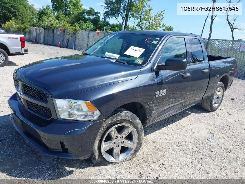 1C6RR7FG2HS617546 2017 Ram 1500 Express Quad Cab 4X4 6'4 Box