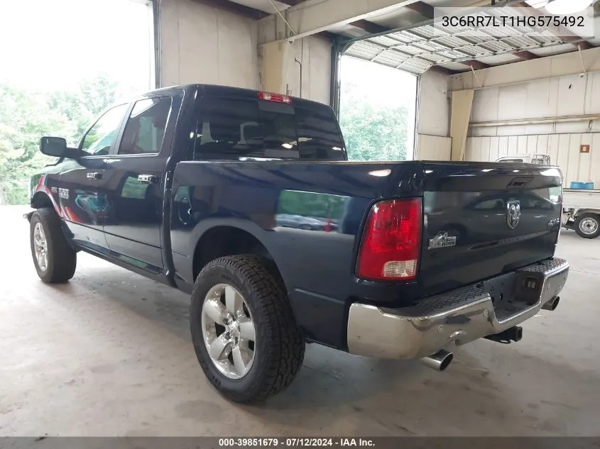 3C6RR7LT1HG575492 2017 Ram 1500 Big Horn 4X4 5'7 Box