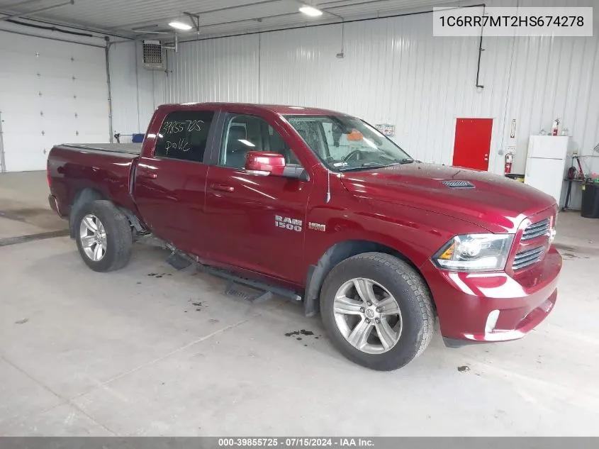 2017 Ram 1500 Sport VIN: 1C6RR7MT2HS674278 Lot: 39855725