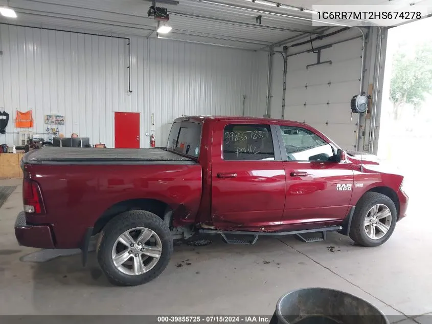 2017 Ram 1500 Sport VIN: 1C6RR7MT2HS674278 Lot: 39855725