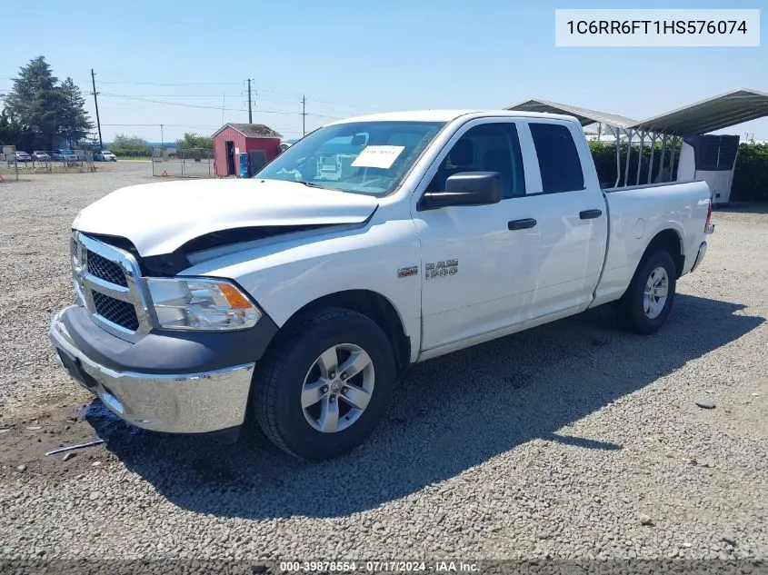 2017 Ram 1500 Tradesman Quad Cab 4X2 6'4 Box VIN: 1C6RR6FT1HS576074 Lot: 39878554