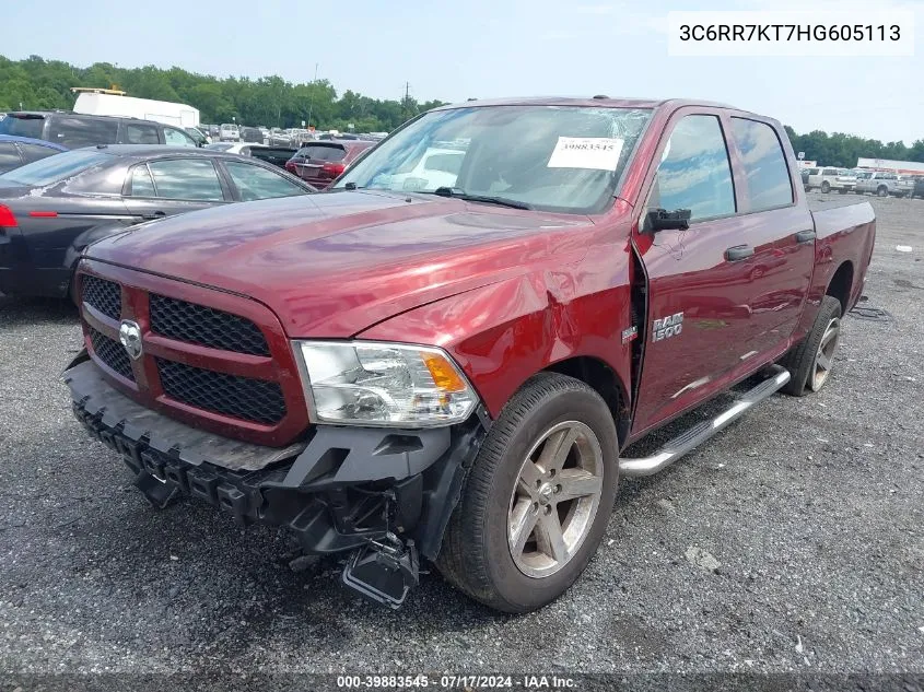 3C6RR7KT7HG605113 2017 Ram 1500 Express 4X4 5'7 Box