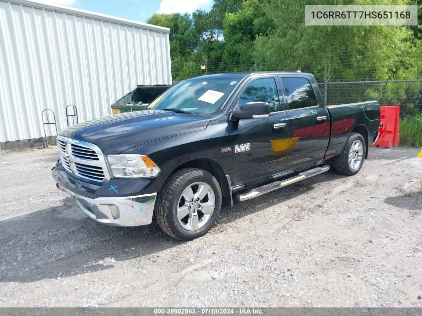 1C6RR6TT7HS651168 2017 Ram 1500 Big Horn 4X2 6'4 Box