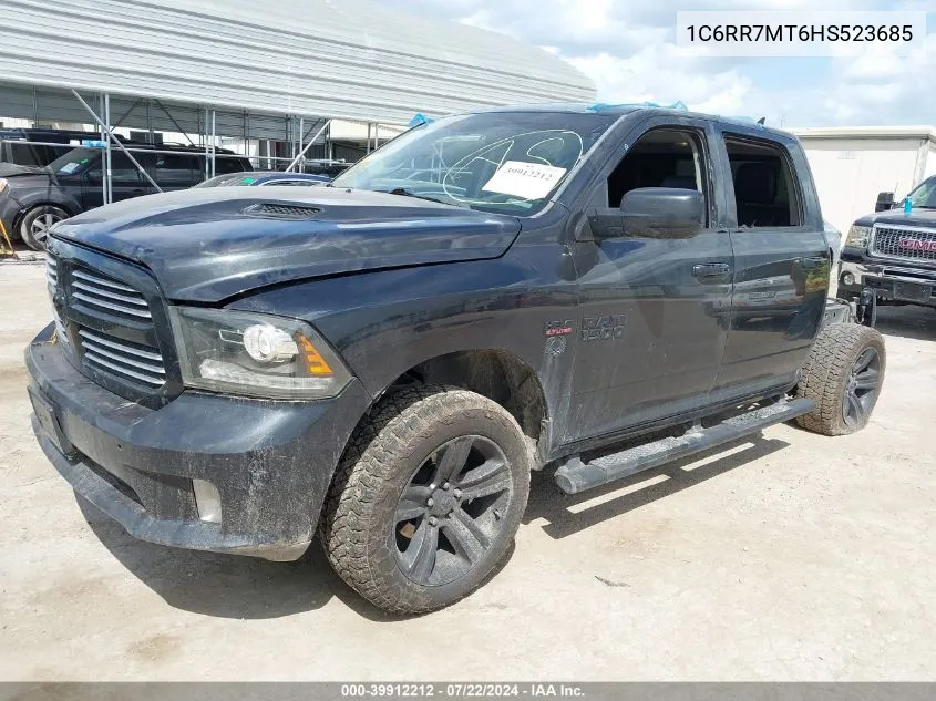 2017 Ram 1500 Sport 4X4 5'7 Box VIN: 1C6RR7MT6HS523685 Lot: 39912212