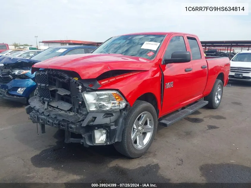 1C6RR7FG9HS634814 2017 Ram 1500 Express Quad Cab 4X4 6'4 Box