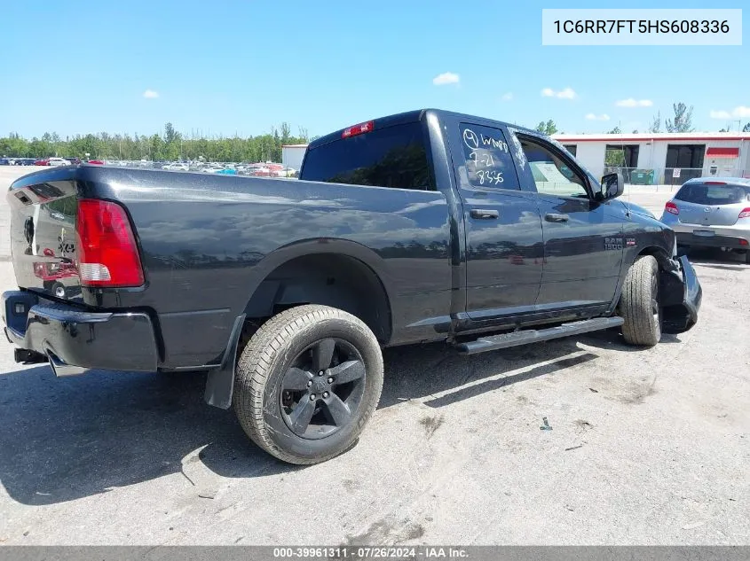 2017 Ram 1500 Express Quad Cab 4X4 6'4 Box VIN: 1C6RR7FT5HS608336 Lot: 39961311