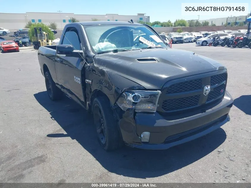 2017 Ram 1500 Sport Regular Cab 4X2 6'4 Box VIN: 3C6JR6CT8HG791458 Lot: 39961419