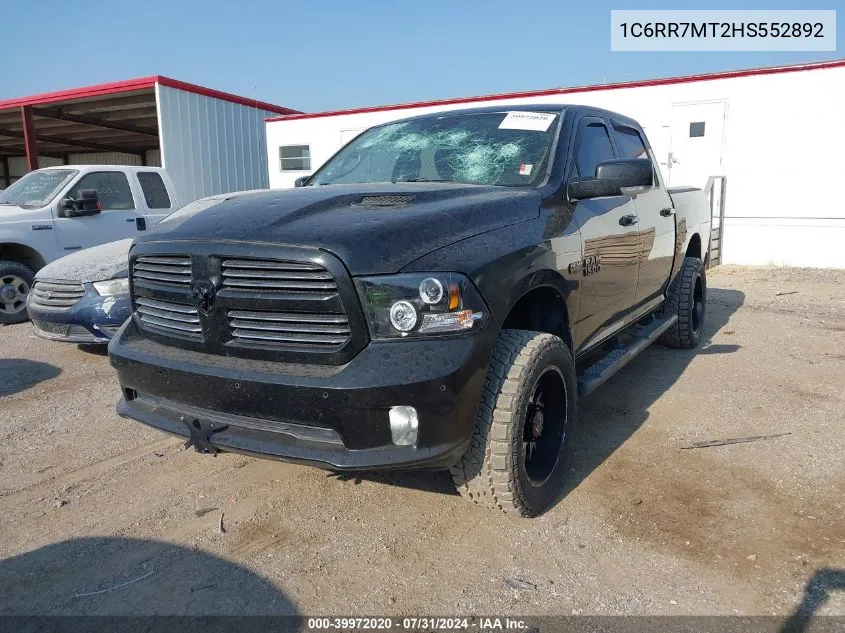 2017 Ram 1500 Sport VIN: 1C6RR7MT2HS552892 Lot: 39972020