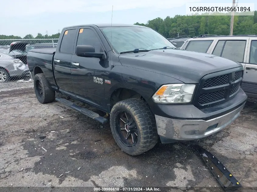 2017 Ram 1500 Slt Quad Cab 4X2 6'4 Box VIN: 1C6RR6GT6HS661894 Lot: 39986610