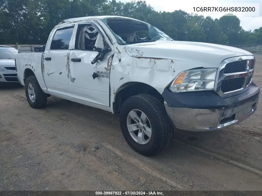 2017 Ram 1500 Tradesman VIN: 1C6RR7KG6HS832000 Lot: 39987922