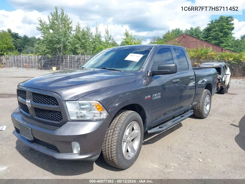 1C6RR7FT7HS711452 2017 Ram 1500 Express Quad Cab 4X4 6'4 Box