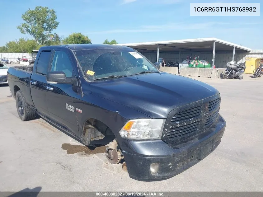 2017 Ram 1500 Big Horn Quad Cab 4X2 6'4 Box VIN: 1C6RR6GT1HS768982 Lot: 40088282