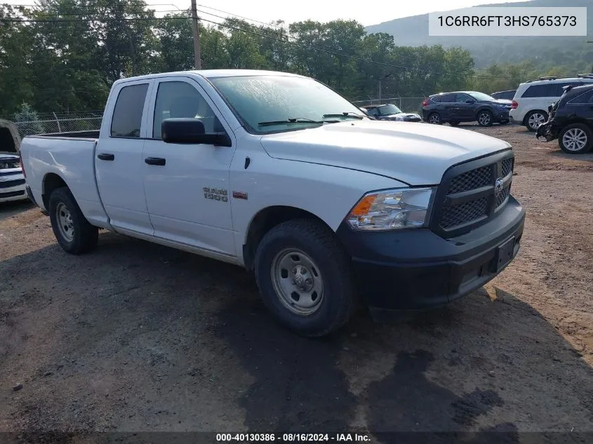 2017 Ram 1500 Tradesman Quad Cab 4X2 6'4 Box VIN: 1C6RR6FT3HS765373 Lot: 40130386