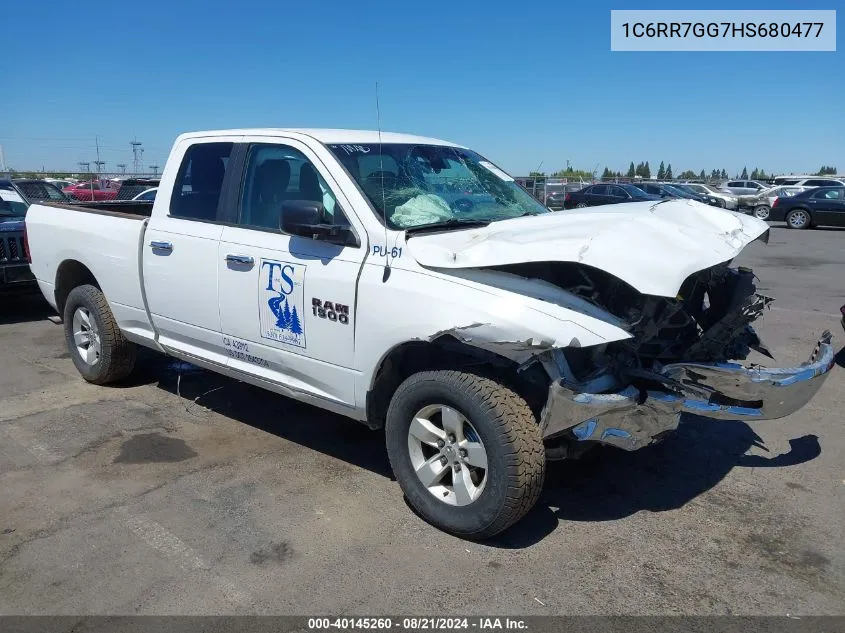 2017 Ram 1500 Slt Quad Cab 4X4 6'4 Box VIN: 1C6RR7GG7HS680477 Lot: 40145260