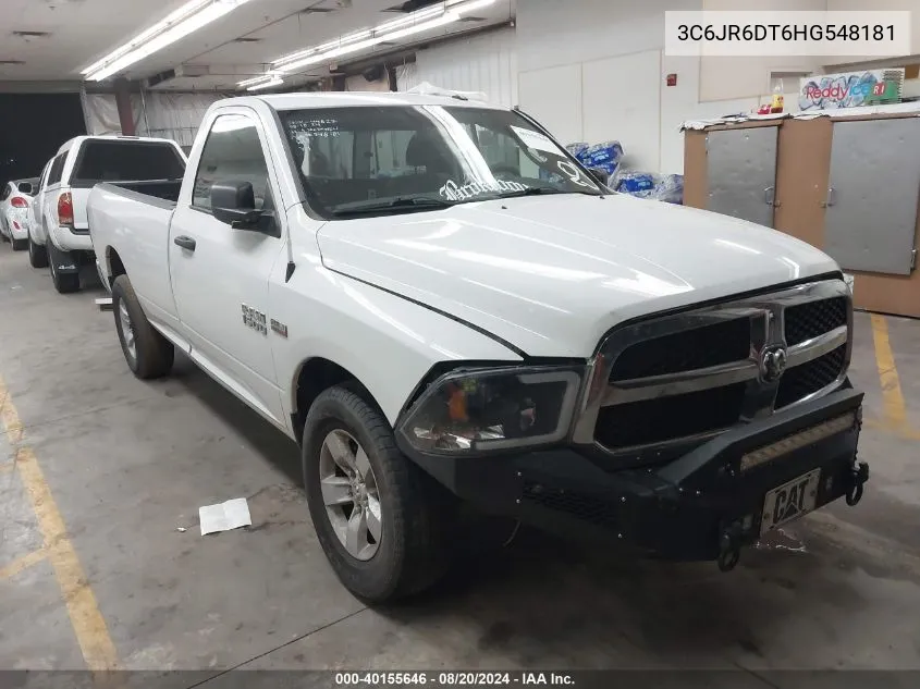 2017 Ram 1500 Tradesman Regular Cab 4X2 8' Box VIN: 3C6JR6DT6HG548181 Lot: 40155646