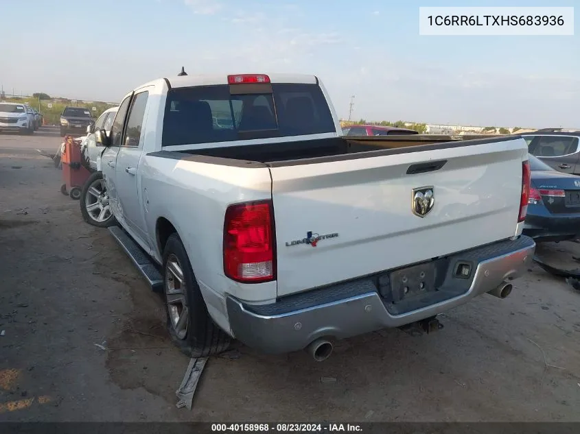 1C6RR6LTXHS683936 2017 Ram 1500 Lone Star Silver 4X2 5'7 Box