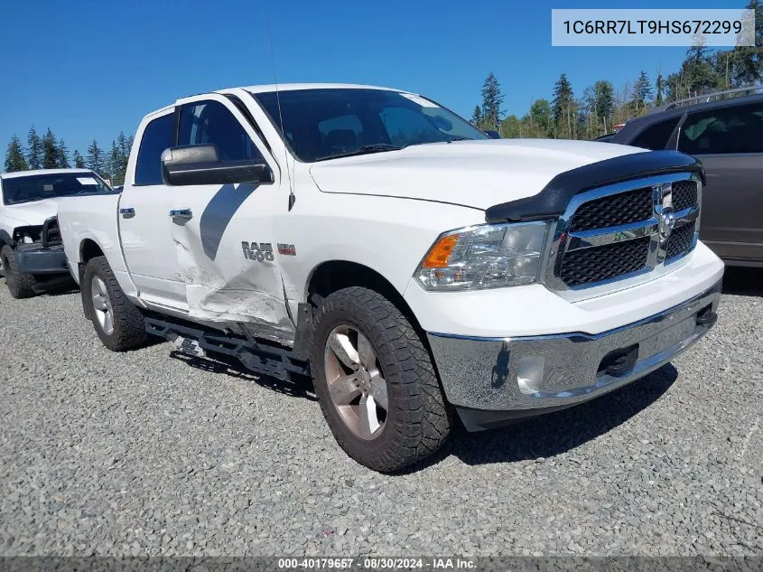 2017 Ram 1500 Slt VIN: 1C6RR7LT9HS672299 Lot: 40179657