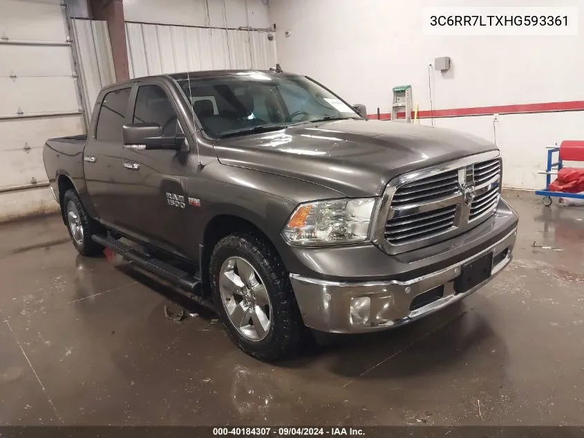 2017 Ram 1500 Big Horn 4X4 5'7 Box VIN: 3C6RR7LTXHG593361 Lot: 40184307