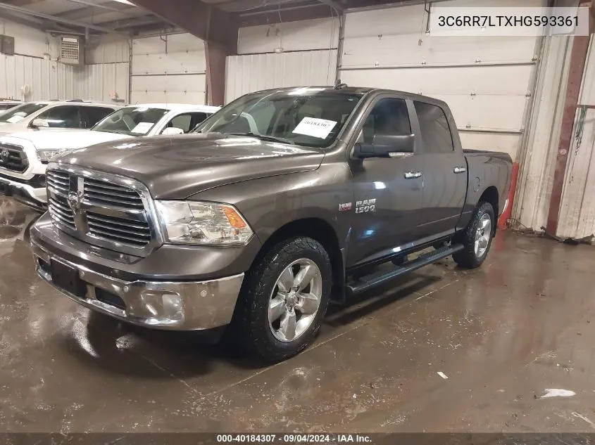 3C6RR7LTXHG593361 2017 Ram 1500 Big Horn 4X4 5'7 Box