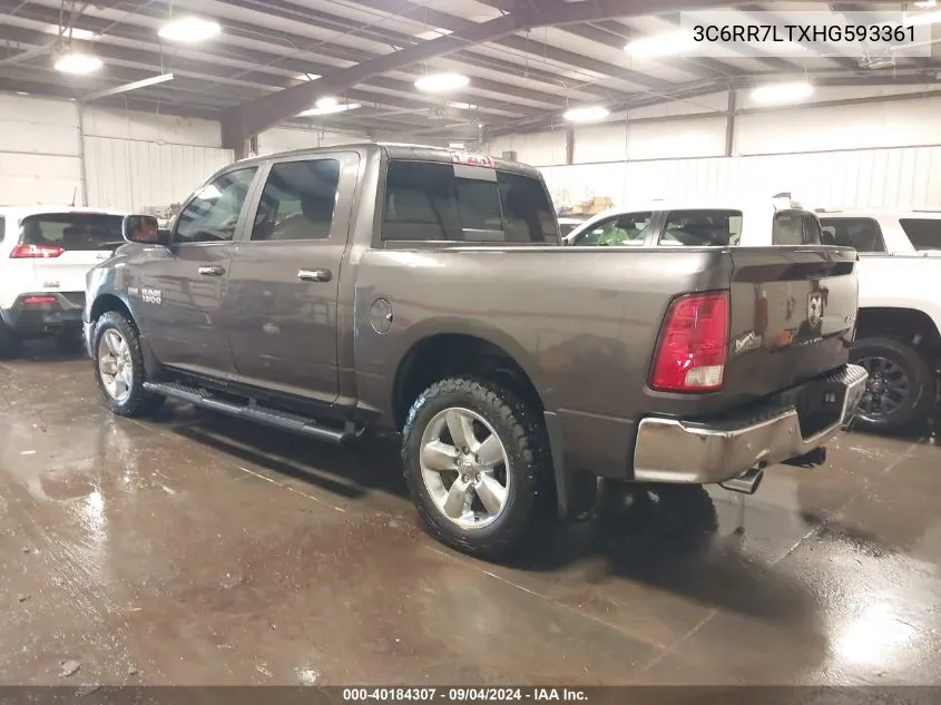 3C6RR7LTXHG593361 2017 Ram 1500 Big Horn 4X4 5'7 Box