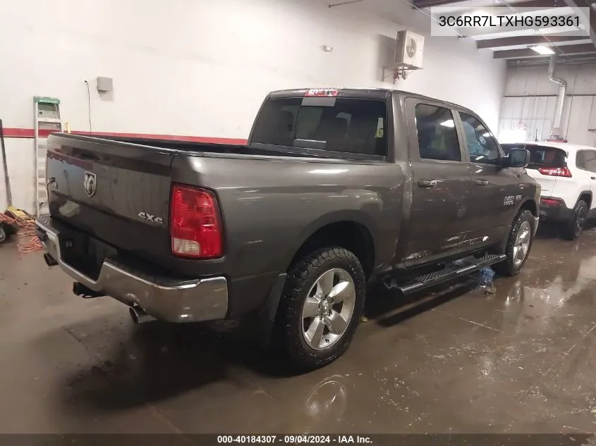 3C6RR7LTXHG593361 2017 Ram 1500 Big Horn 4X4 5'7 Box