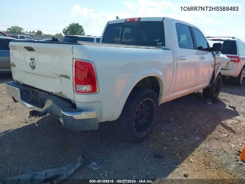 2017 Ram 1500 Laramie 4X4 5'7 Box VIN: 1C6RR7NT2HS588483 Lot: 40189816