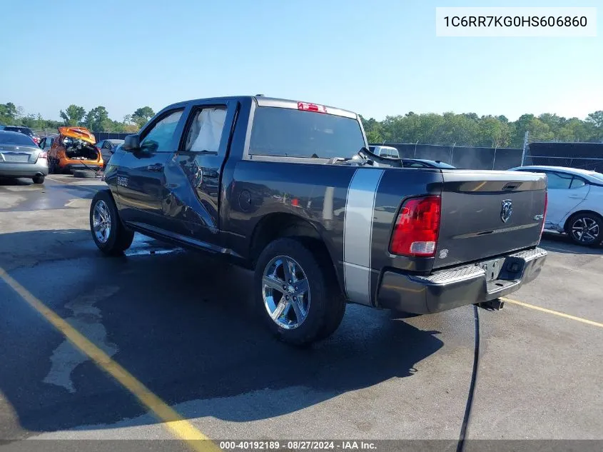 2017 Ram 1500 Express 4X4 5'7 Box VIN: 1C6RR7KG0HS606860 Lot: 40192189