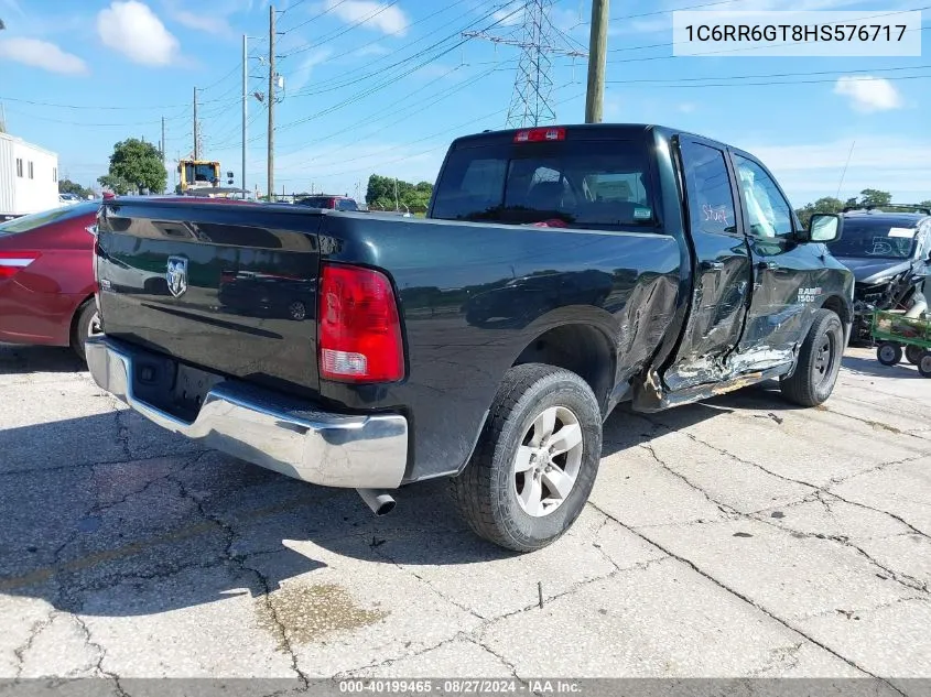 2017 Ram 1500 Slt Quad Cab 4X2 6'4 Box VIN: 1C6RR6GT8HS576717 Lot: 40199465