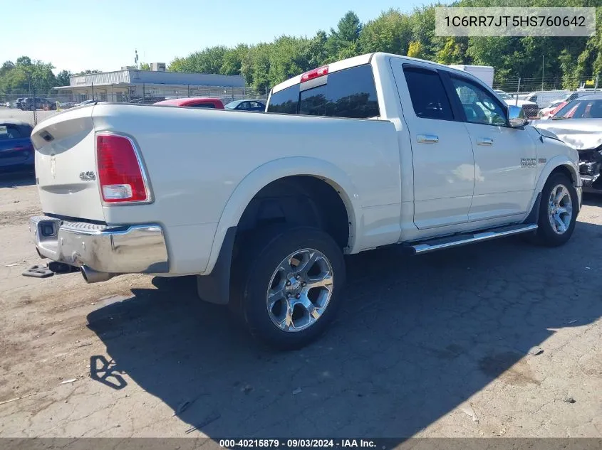 1C6RR7JT5HS760642 2017 Ram 1500 Laramie Quad Cab 4X4 6'4 Box