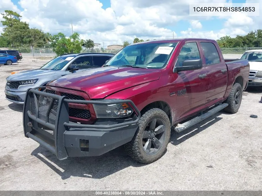 2017 Ram 1500 Express 4X4 5'7 Box VIN: 1C6RR7KT8HS854853 Lot: 40238004