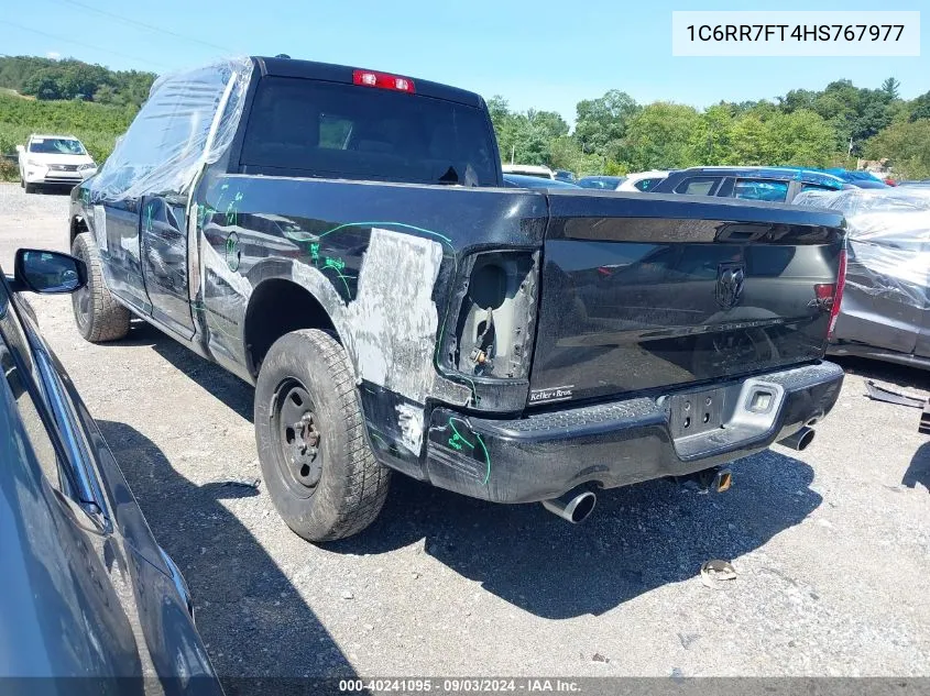 2017 Ram 1500 Express Quad Cab 4X4 6'4 Box VIN: 1C6RR7FT4HS767977 Lot: 40241095